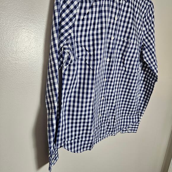 New Untuckit Belleza Plaid Button Down Cotton Long Sleeve Shirt Sz 2 - Picture 4 of 12
